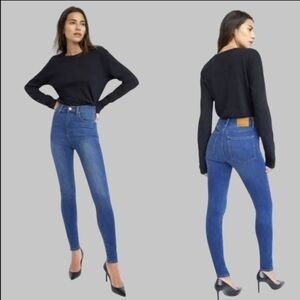NWOT Denim Forum 27 Modern Contemporary Organic Lola High Rise Skinny Jeans